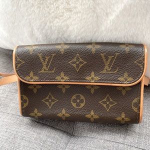 Louis Vuitton Pochette Florentine Brown Monogram coated canvas belt bag